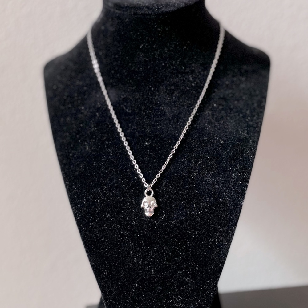 Handmade Creepy Skull Necklace